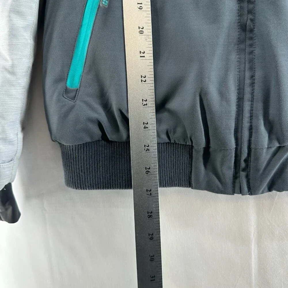 Mountain Warehouse Jacket Womens Sz 8 Alpine Sunshine Bomber Ski Teal Blue Gray